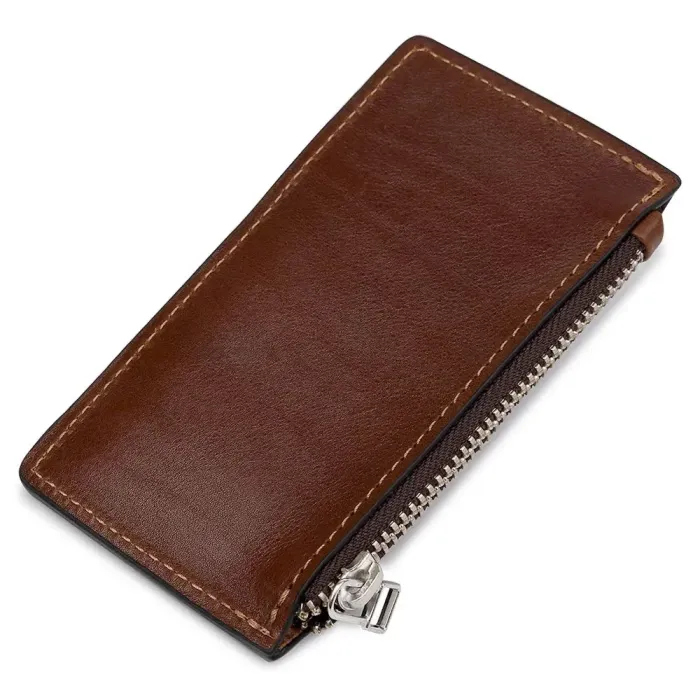 Шкіряний чоловічий картхолдер GRANDE PELLE 11400 Коричневий