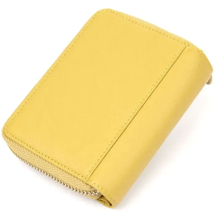 Шкіряний оригінальний жіночий гаманець Guxilai 19397 Оливковий