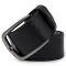 Кожаный практичный мужской ремень Vintage 20741 Черный