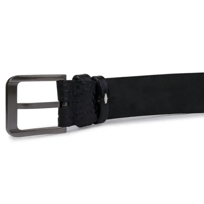 Кожаный ремень для мужчин Vintage 20743 Черный