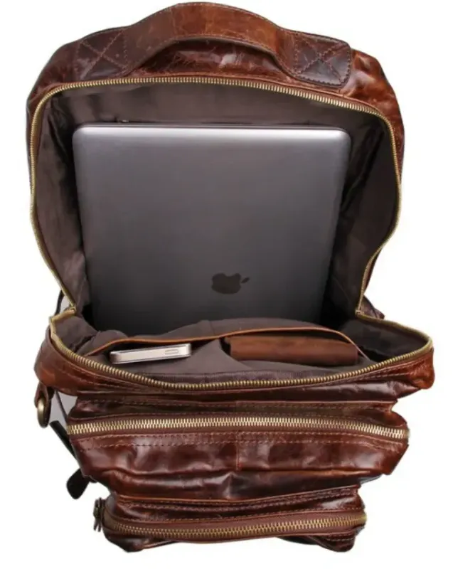 Рюкзак трансформер 2 в 1 шкіряний Vintage 20207