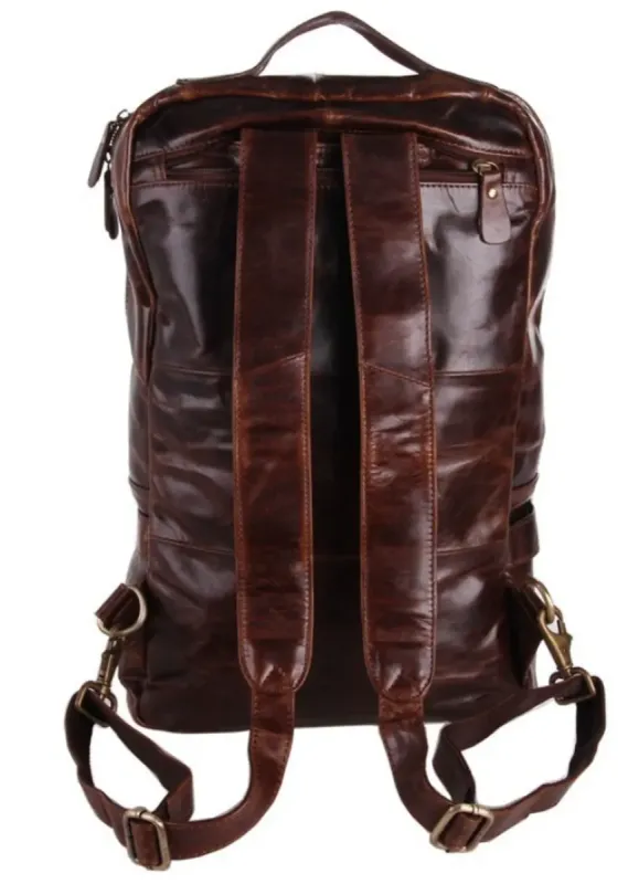 Рюкзак трансформер 2 в 1 шкіряний Vintage 20207