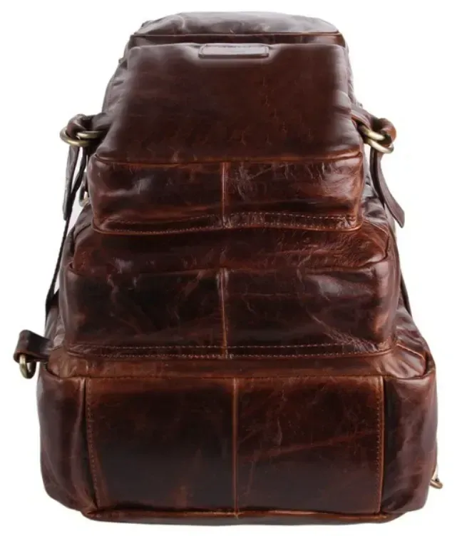 Рюкзак трансформер 2 в 1 шкіряний Vintage 20207