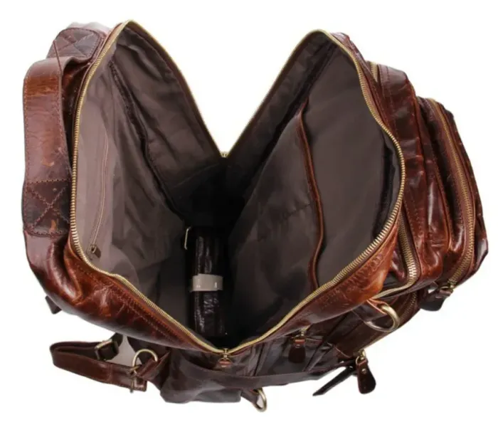 Рюкзак трансформер 2 в 1 шкіряний Vintage 20207