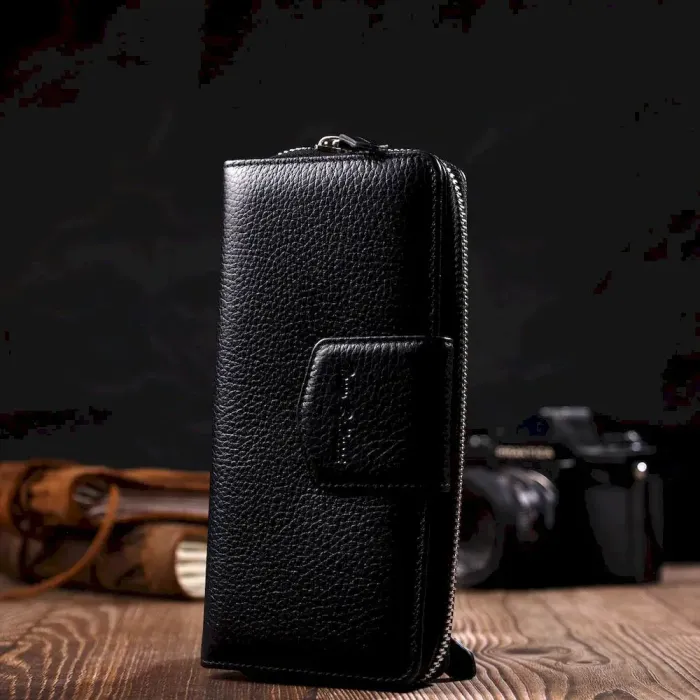 Шкіряний жіночий гаманець з блоком для карт та документів Tony Bellucci 21955 Чорний