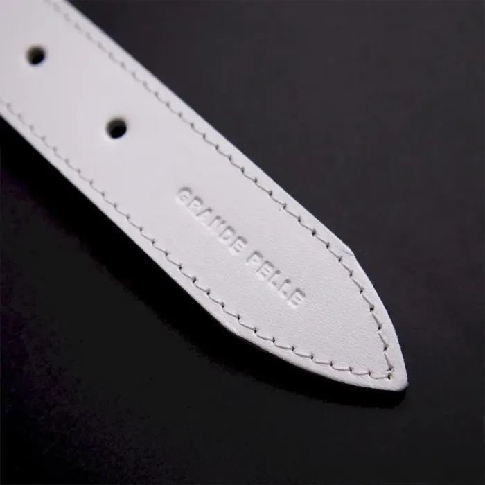 Кожаный женский ремень GRANDE PELLE 11373 Белый