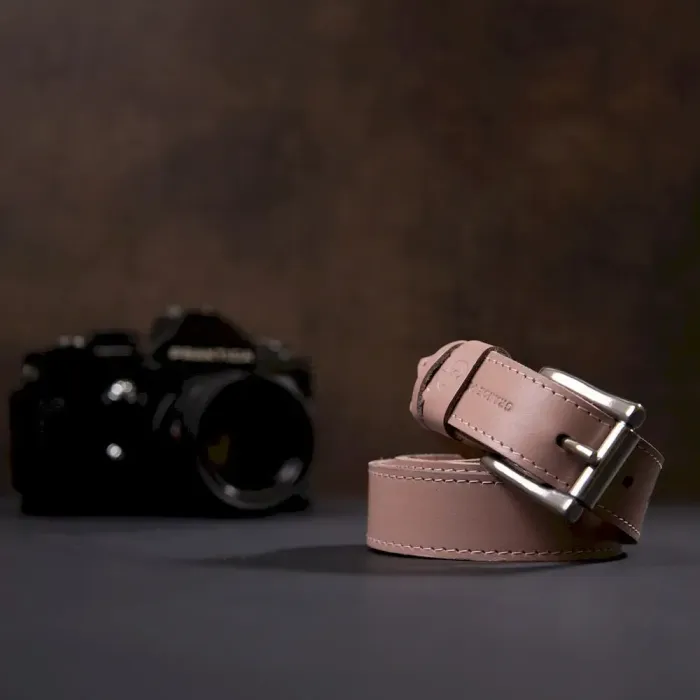 Шкіряний жіночий ремінь GRANDE PELLE 11376 Рожевий