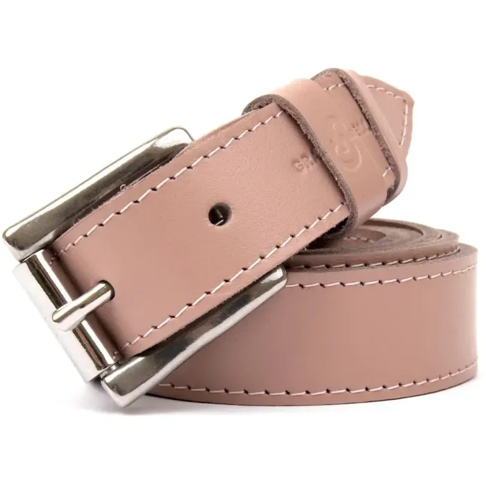 Шкіряний жіночий ремінь GRANDE PELLE 11376 Рожевий
