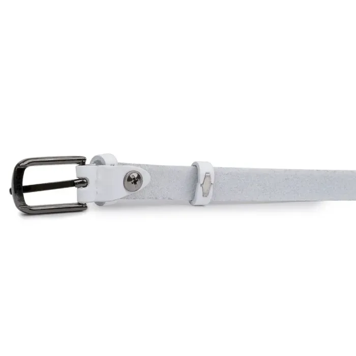 Шкіряний жіночий ремінь Vintage 20754 Білий