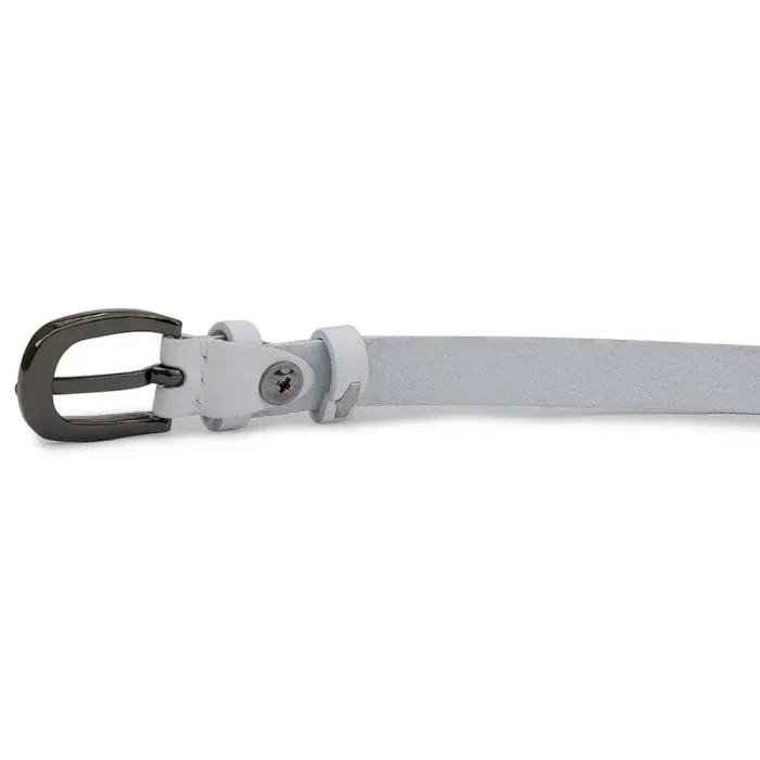 Шкіряний жіночий ремінь Vintage 20762 Білий