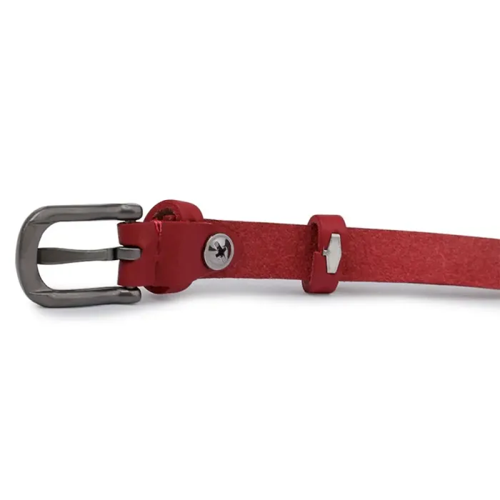 Шкіряний жіночий ремінь Vintage 20768 Червоний