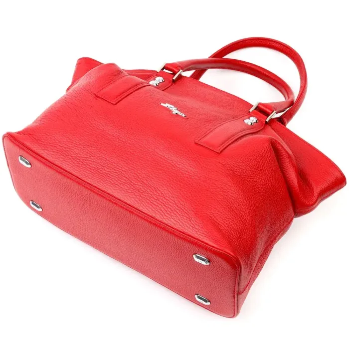 Красива яскрава сумка жіноча KARYA 20937 шкіряна Червоний