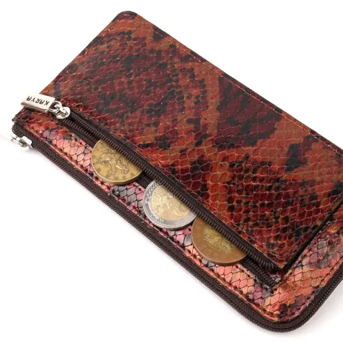 Красива ключниця з натуральної фактурної шкіри KARYA 21198