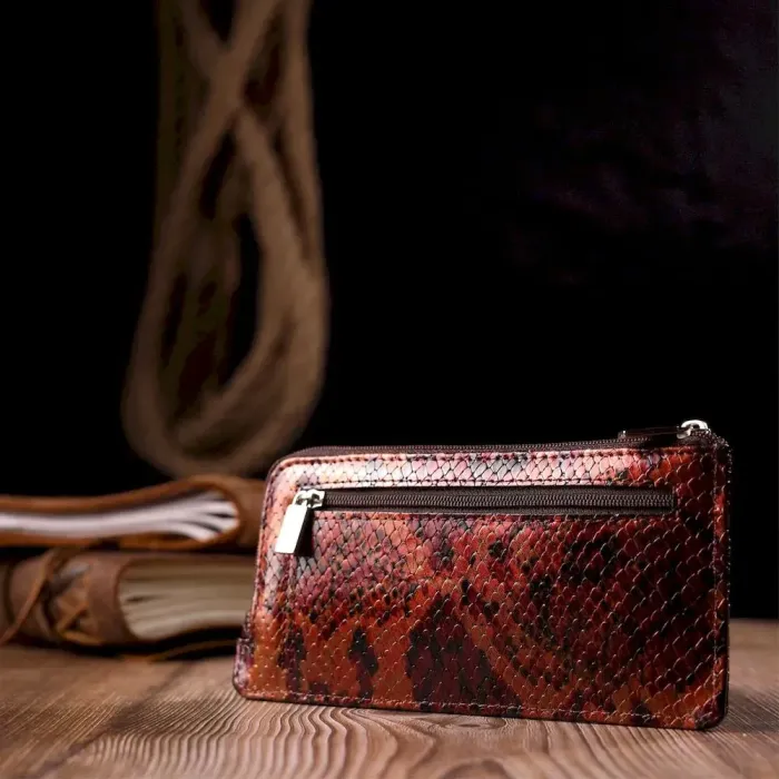 Красива ключниця з натуральної фактурної шкіри KARYA 21198