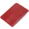 Красивая кожаная обложка на паспорт GRANDE PELLE 11480 Красный