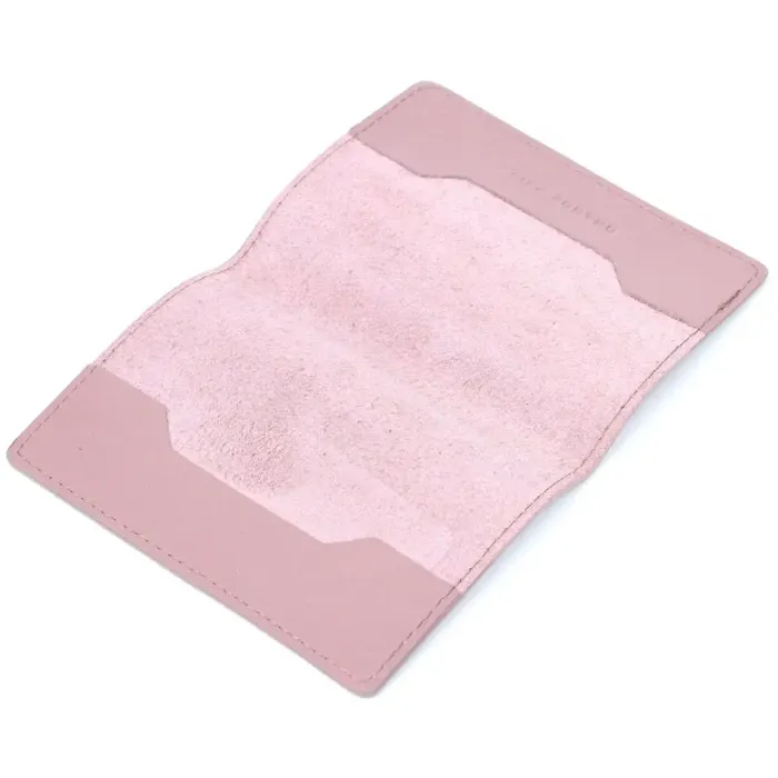 Красивая кожаная обложка на паспорт GRANDE PELLE 16795 Пудровый