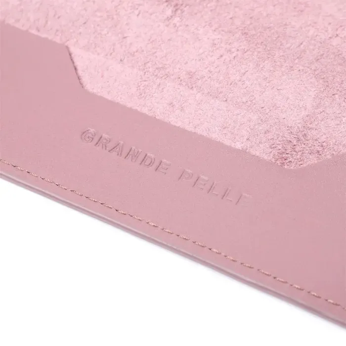 Красивая кожаная обложка на паспорт GRANDE PELLE 16795 Пудровый