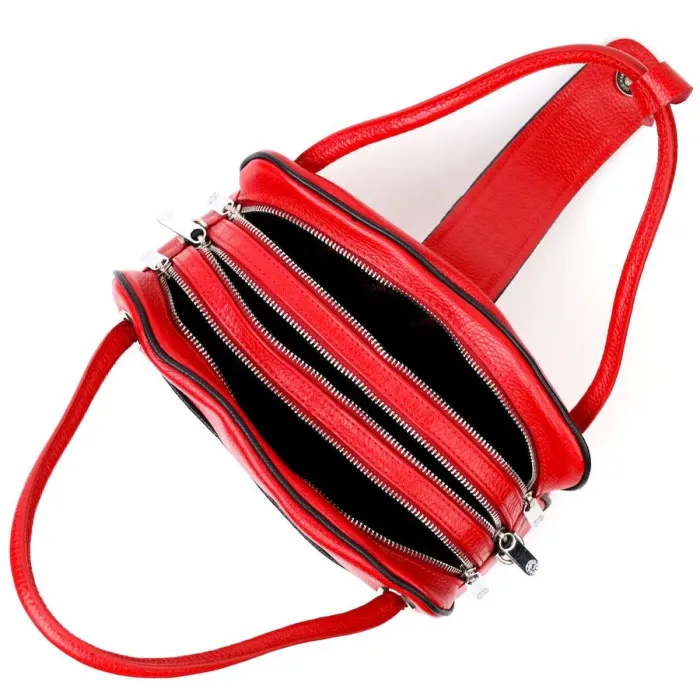 Красива маленька сумка жіноча KARYA 20859 шкіряна Червоний