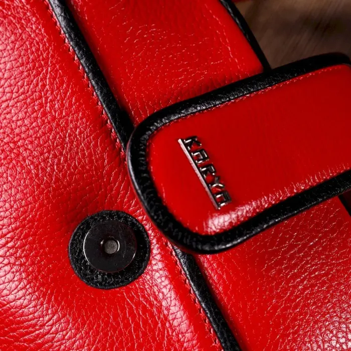 Красива маленька сумка жіноча KARYA 20859 шкіряна Червоний