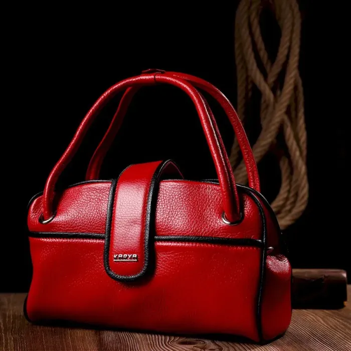 Красива маленька сумка жіноча KARYA 20859 шкіряна Червоний