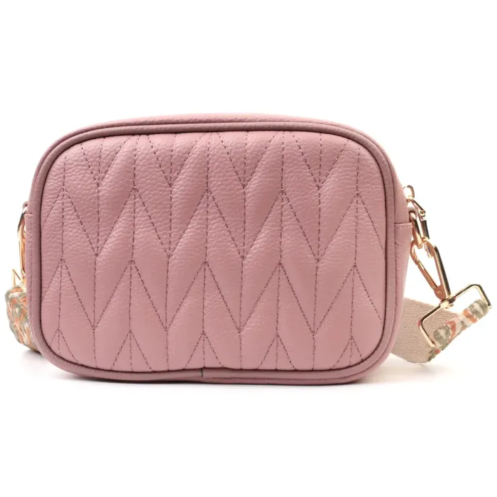 Красива стьобана жіноча сумка з натуральної шкіри Vintage 22614