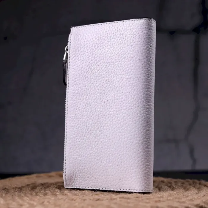 Красиве жіноче портмоне з натуральної шкіри KARYA 21334 Білий