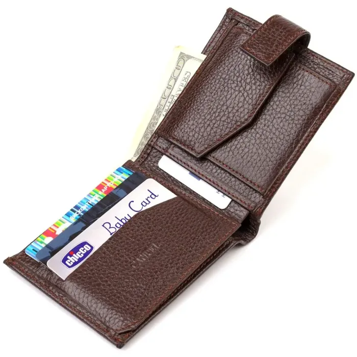 Гарний горизонтальний гаманець для чоловіків з натуральної шкіри флотар CANPELLINI 21891