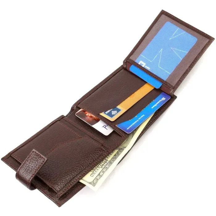 Гарний горизонтальний гаманець для чоловіків з натуральної шкіри флотар CANPELLINI 21891