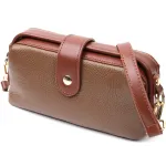 Красивий клатч з цікавою клямкою з натуральної шкіри Vintage 22425