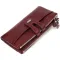 Гарний гаманець із натуральної зернистої шкіри CANPELLINI 21636 Бордовий