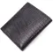 Красивий чоловічий гаманець із фактурної шкіри під рептилію KARYA 21059 Чорний
