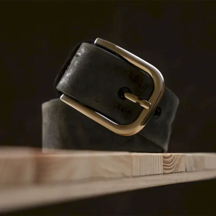 Ремень мужской Grande Pelle 11062 под джинсы Серый