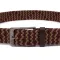 Красивий текстильний ремінь Vintage 20813 Коричневий