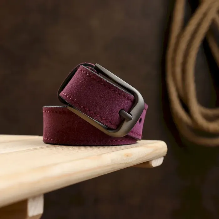 Красивий замшевий ремінь для жінок Vintage 20783