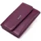 Красивий жіночий гаманець із натуральної шкіри флотар CANPELLINI 21589 Фіолетовий