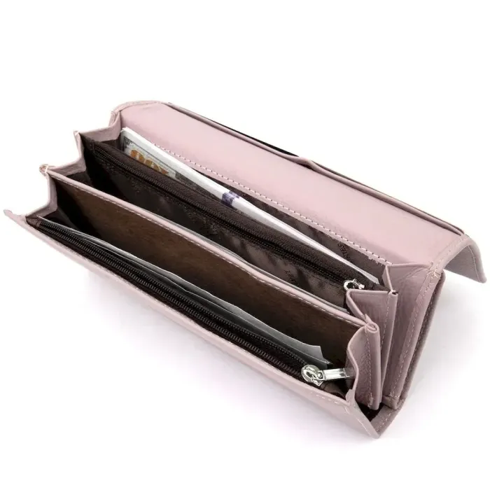 Красивий жіночий гаманець ST Leather 19385 Світло-рожевий
