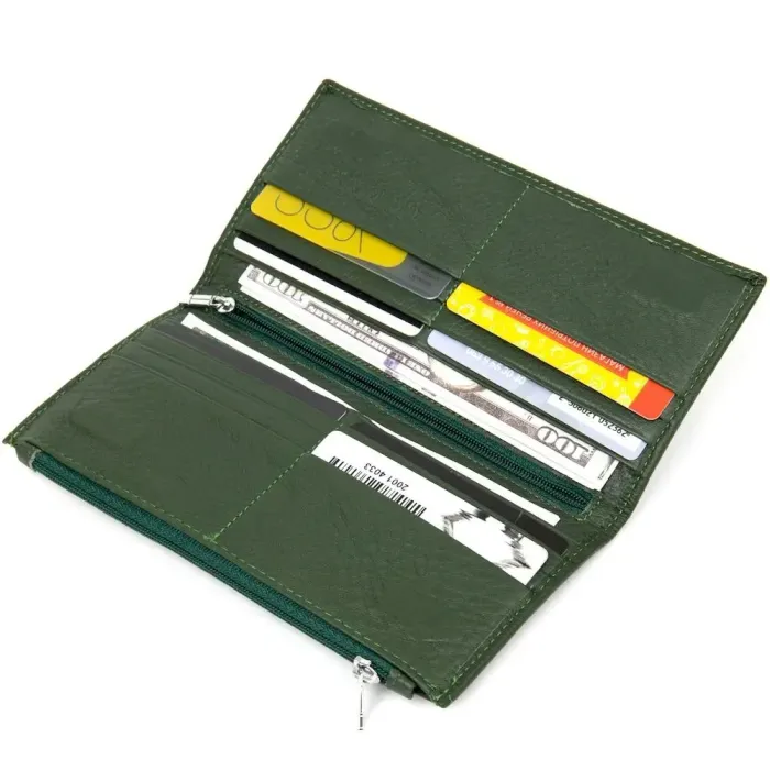 Красивий жіночий гаманець ST Leather 19377 Зелений