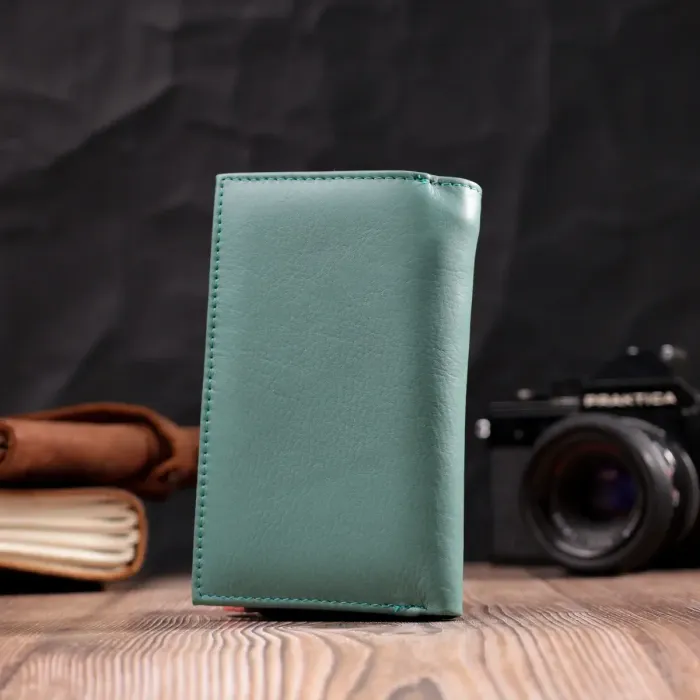 Красивий жіночий шкіряний гаманець у три складання ST Leather 19441