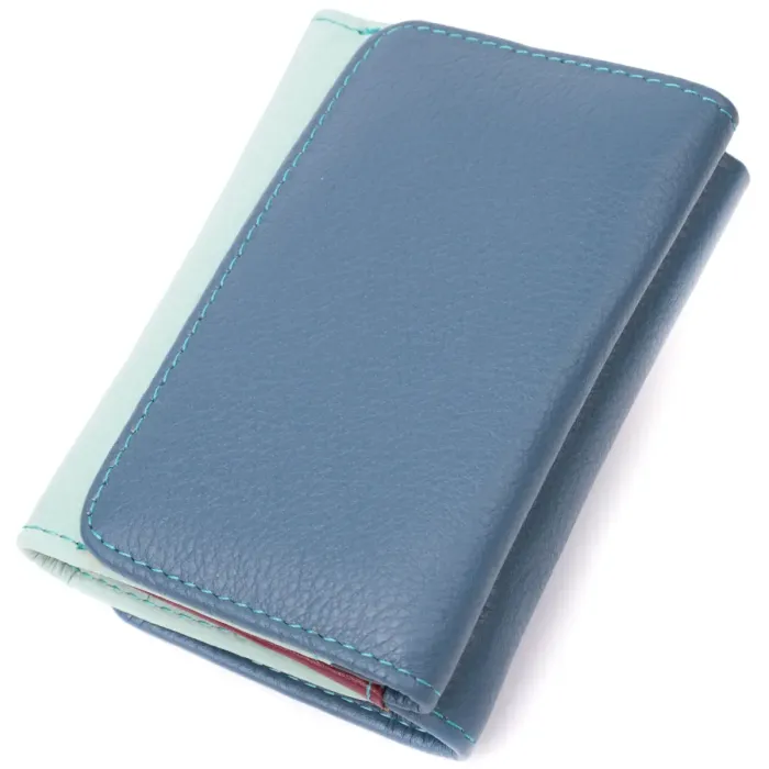 Барвистий жіночий гаманець із натуральної шкіри ST Leather 22493