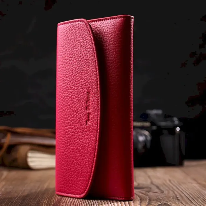 Барвистий жіночий гаманець з монетницею на блискавці з натуральної шкіри Tony Bellucci 21979