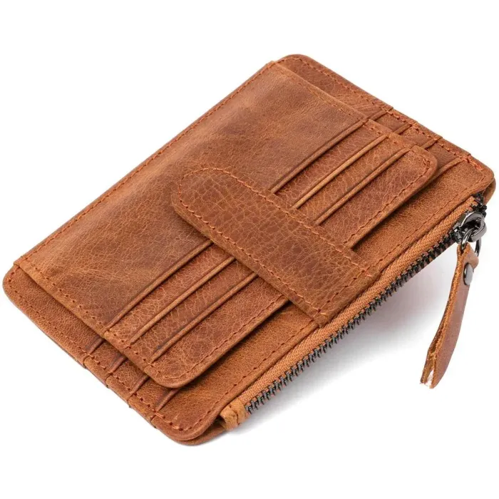 Кредитниця Vintage 14933 з монетницею Коричнева