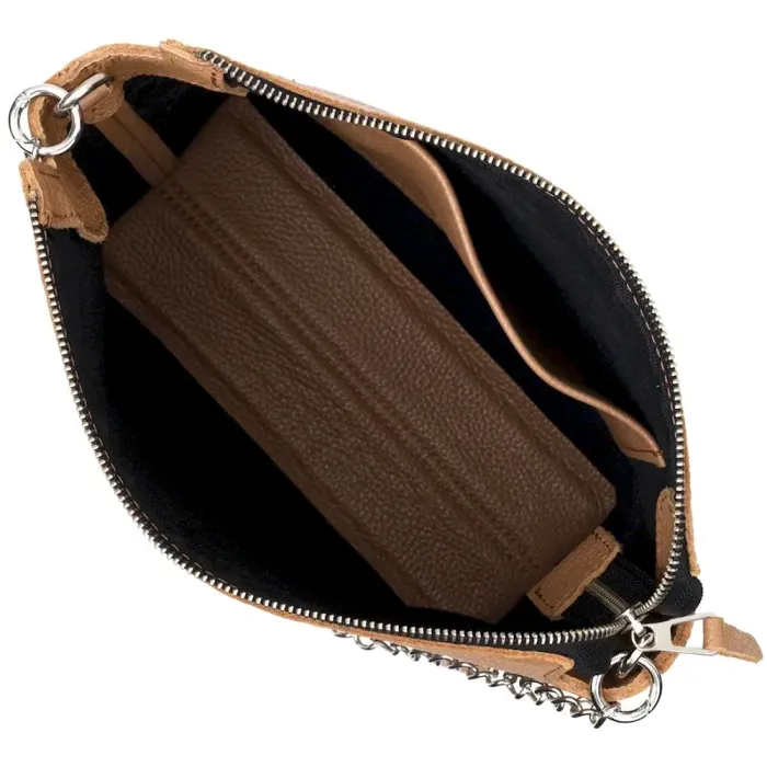 Лаконічна містка сумка для жінок з натуральної шкіри GRANDE PELLE 11696 Бежева