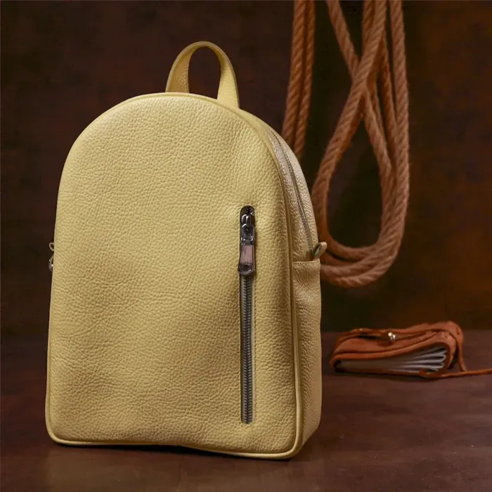 Літній жіночий рюкзак з натуральної шкіри Shvigel 16322