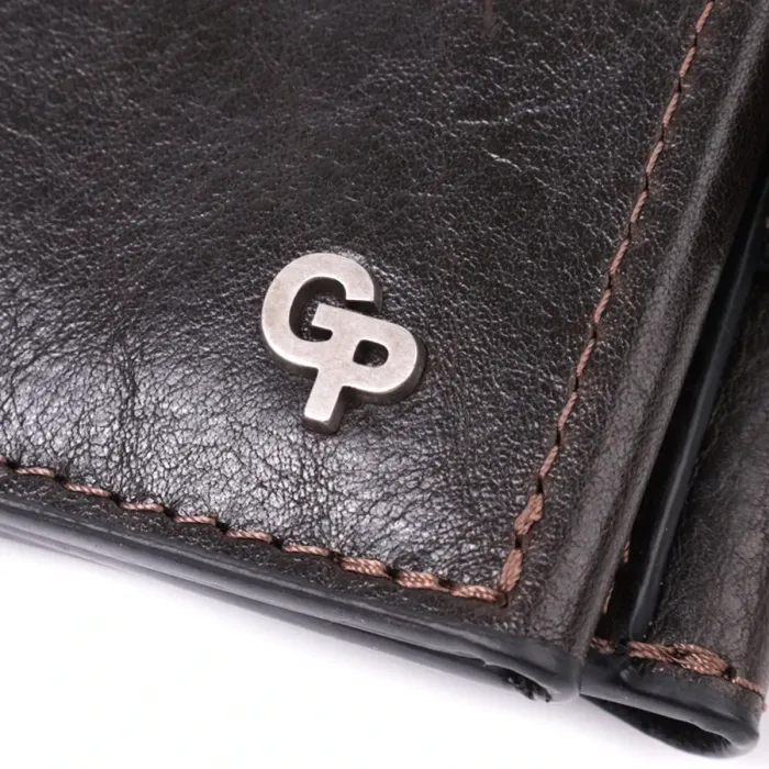 Люксовий гаманець з безліччю відділень із якісної натуральної шкіри GRANDE PELLE 22574 Коричневий