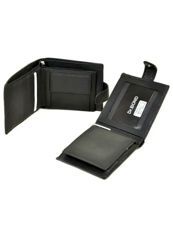Чоловічий гаманець Classic шкіряний Dr.Bond M30-1 black