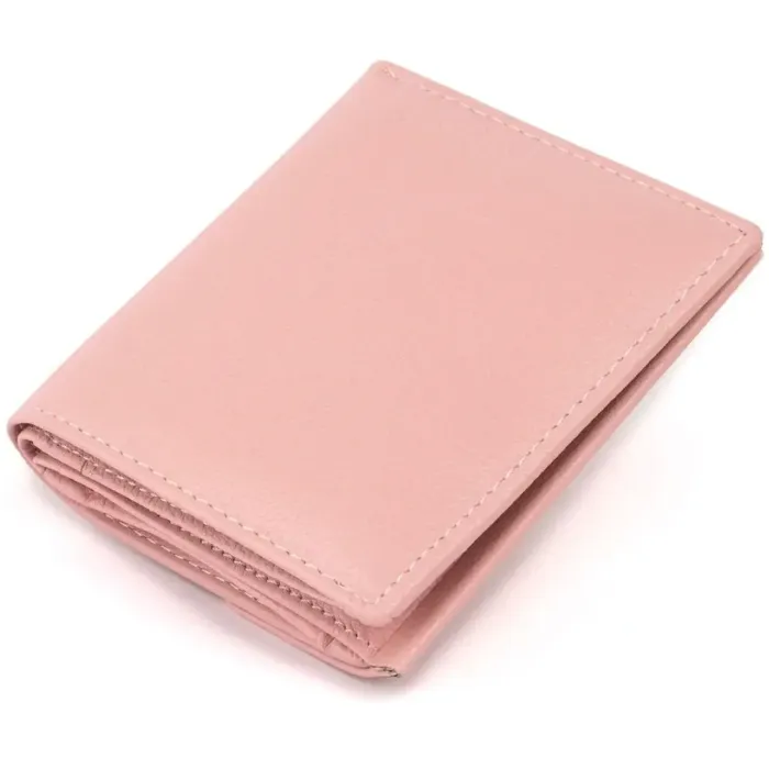 Маленький гаманець з автономною монетницею жіночий ST Leather 19265 Рожевий