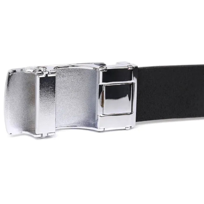 Массивный мужской ремень автомат Vintage 20211 Черный