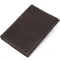Матова шкіряна обкладинка на паспорт GRANDE PELLE 11481 Коричневий