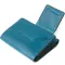 Матовое портмоне GRANDE PELLE 11455 Бирюзовый