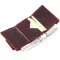 Матовое винтажное портмоне GRANDE PELLE 11454 Бордовый